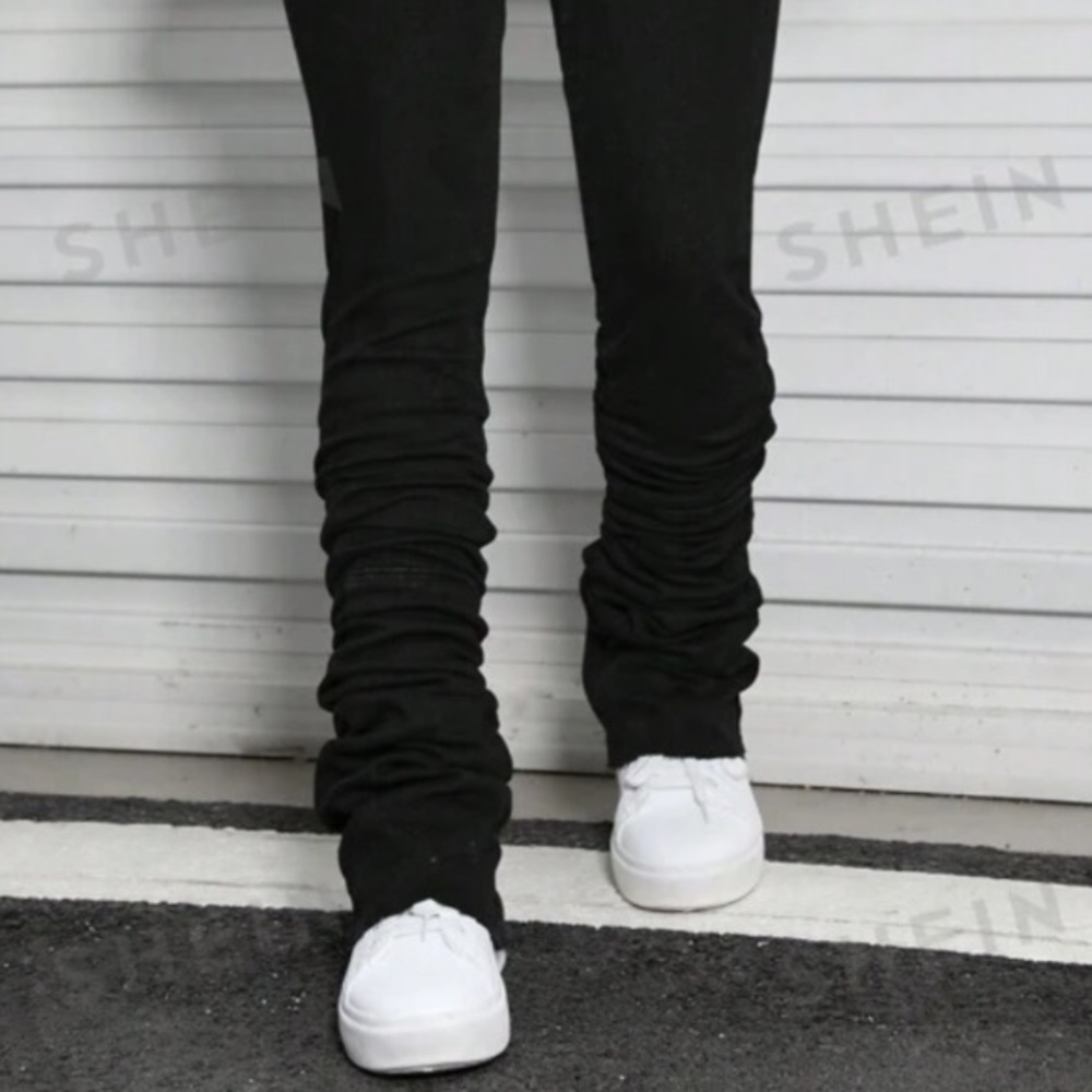 Stacked Fitted Jeans - Picture 3 of 4